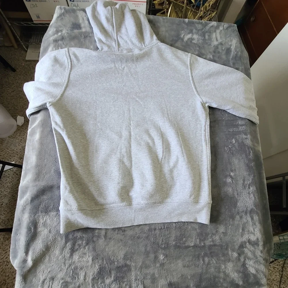 North Face Mrns Medium Pullover Hoodie Gray/ Green  Outdoora‎ Hiking